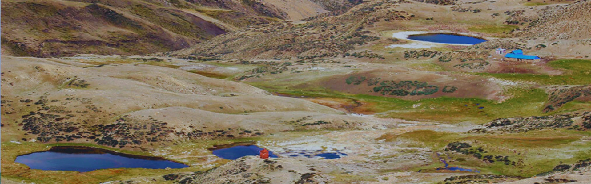 view of Damodar Kunda Upper Mustang Trek and the sacred lake while in tour Nepal
