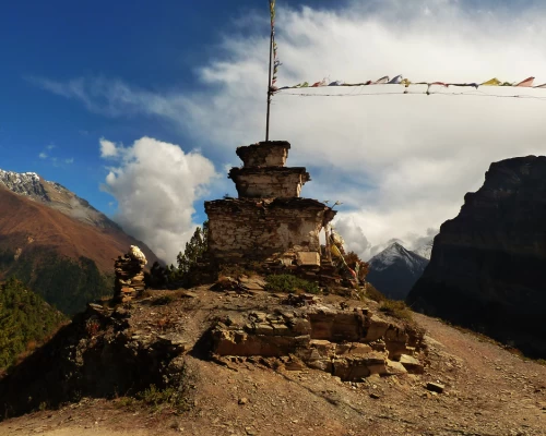 Stupa in annapurna