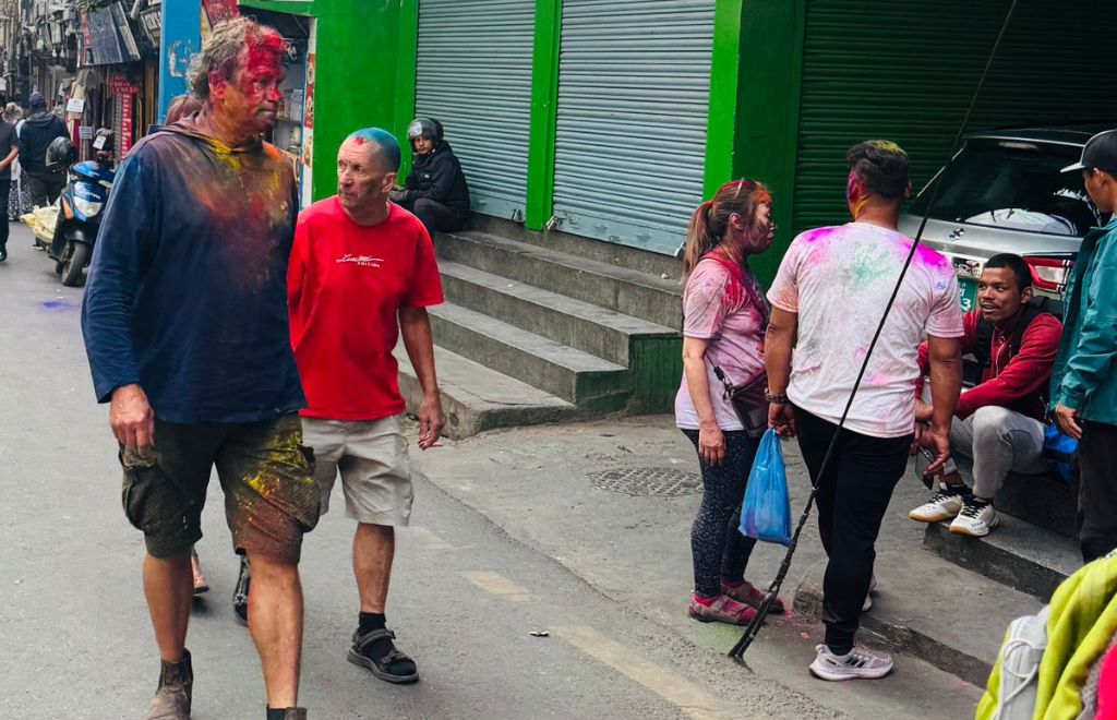 Holi festival in Nepal