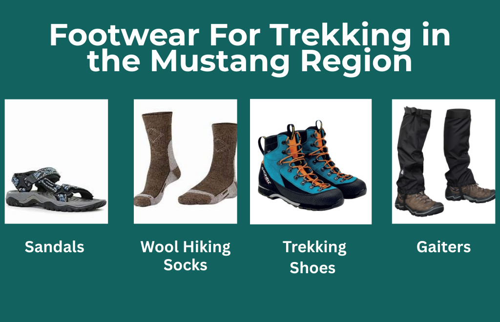 Upper Mustang Trek footwear list