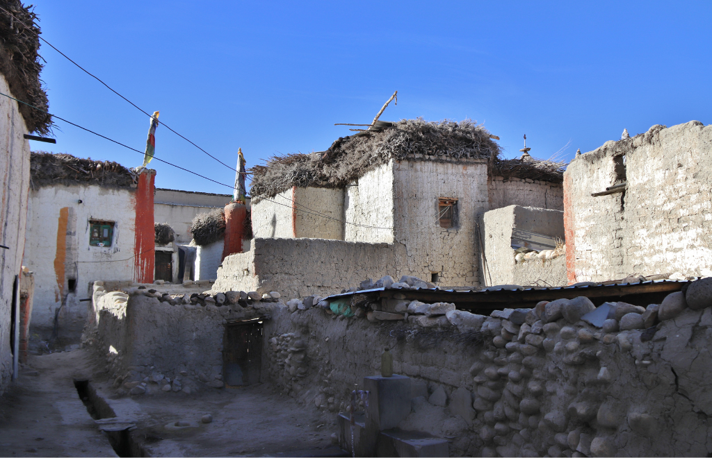 villages seen during the food and Accommodation in Upper Mustang Trek