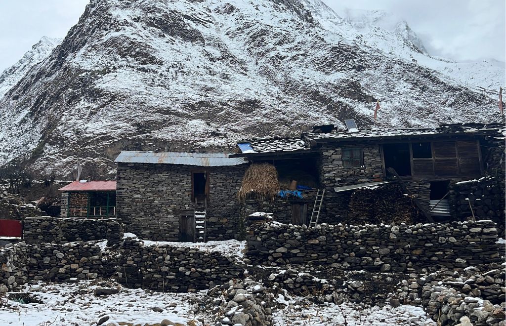 village in manaslu trek 