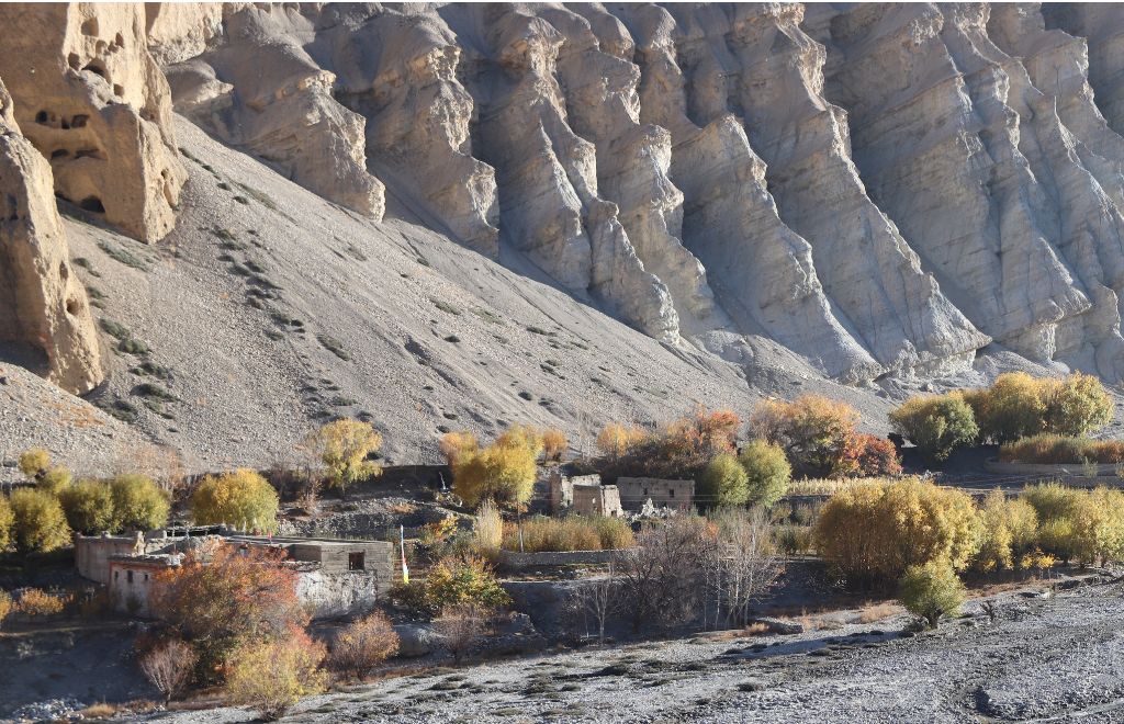 Traditional village in the Mustang region