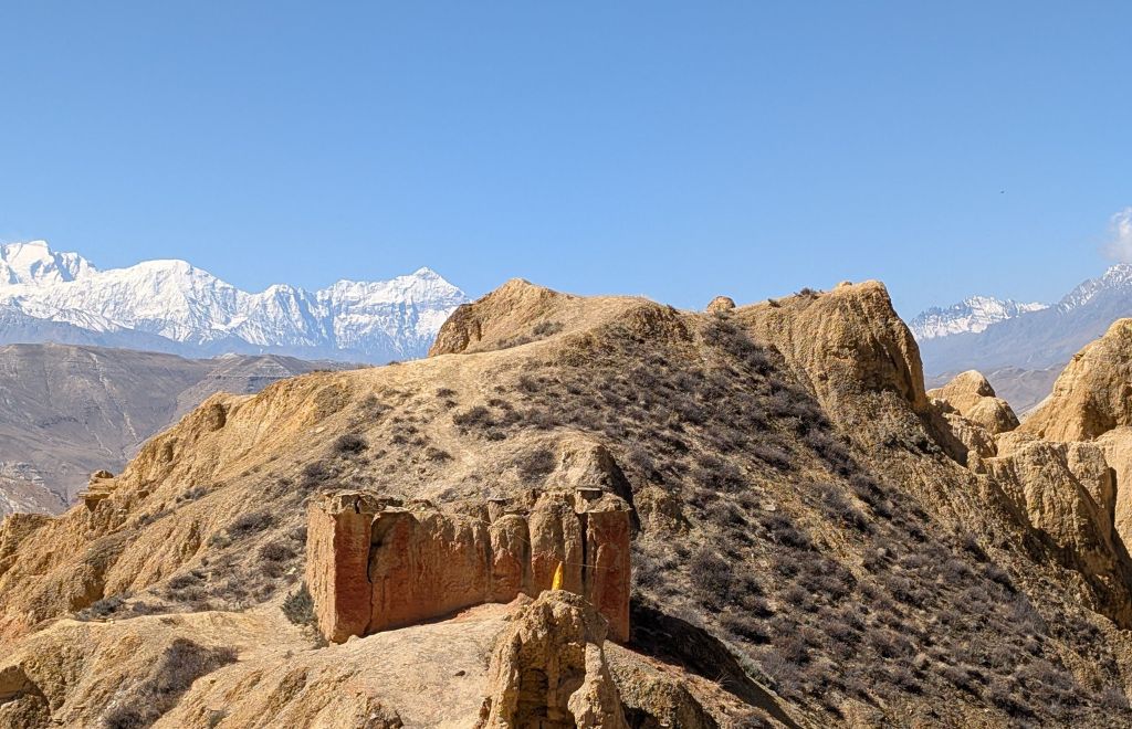 Dramatic high-altitude landscape of Upper Mustang