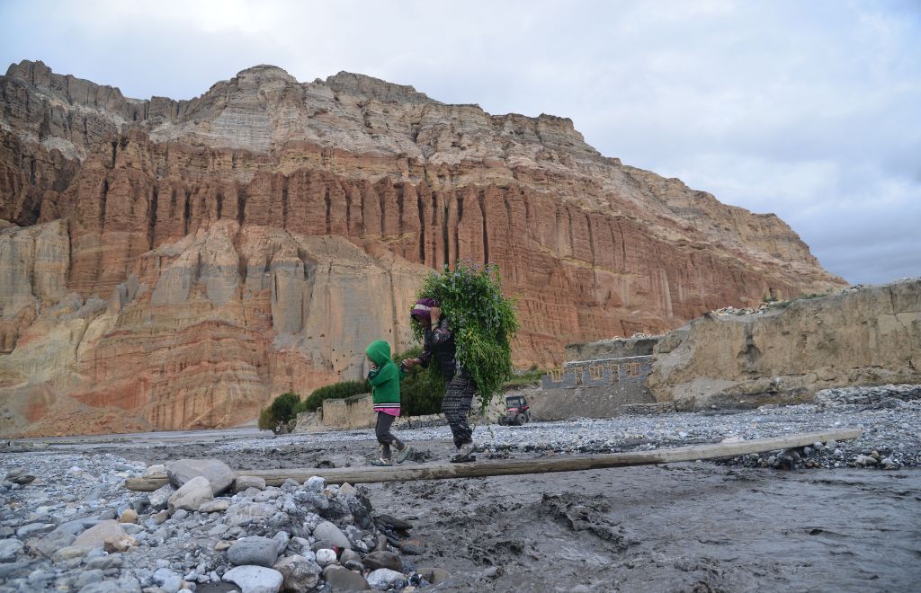 Kali Gandaki River flowing through Upper Mustang