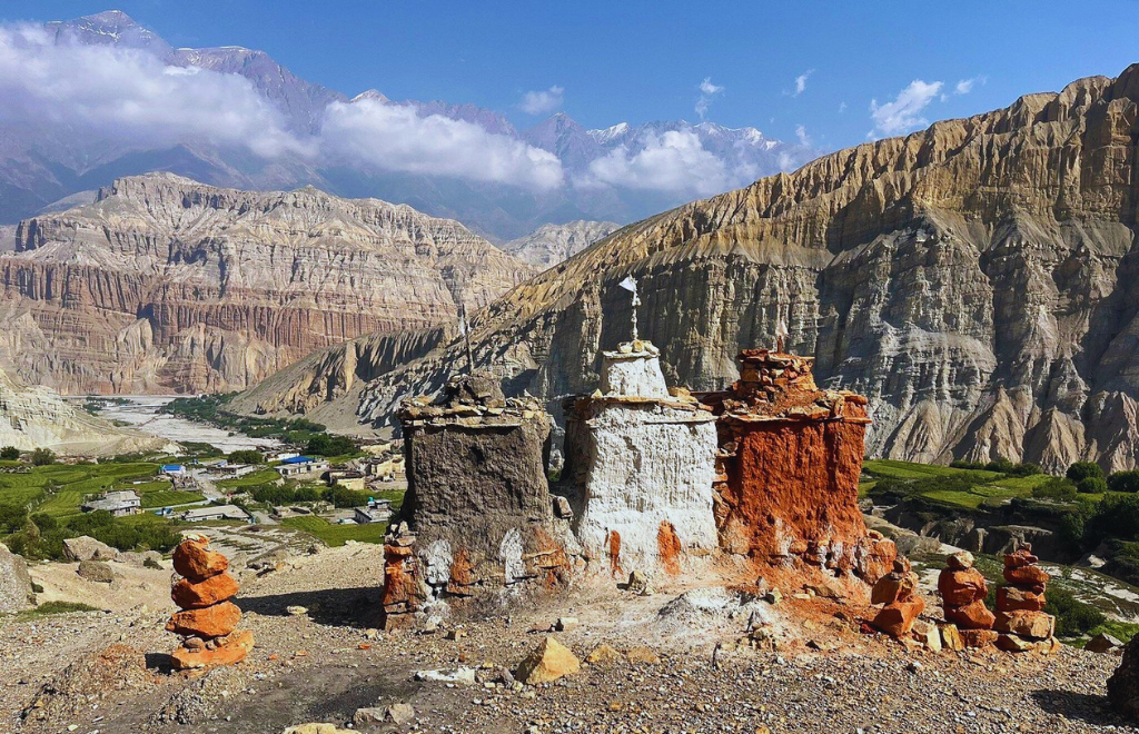 upper mustang landscape